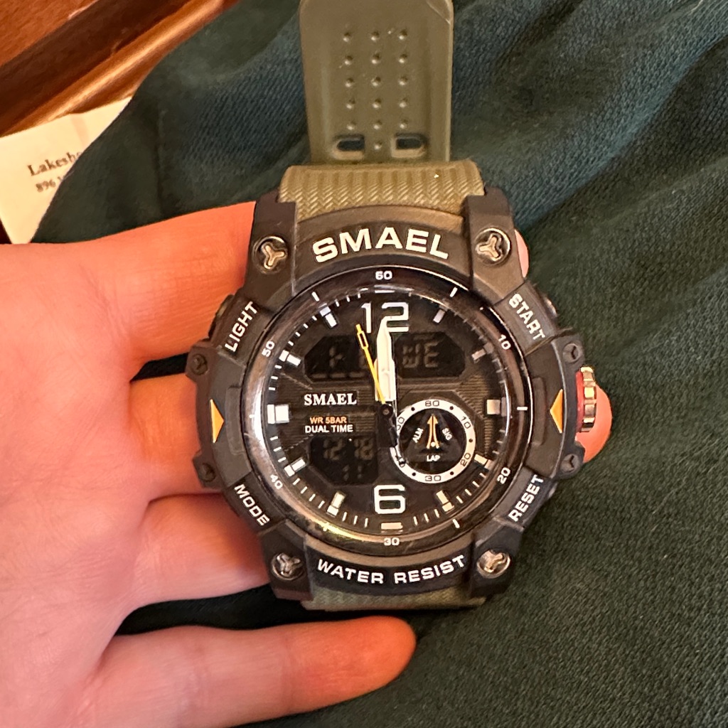 Smael Dual Time Military Watch